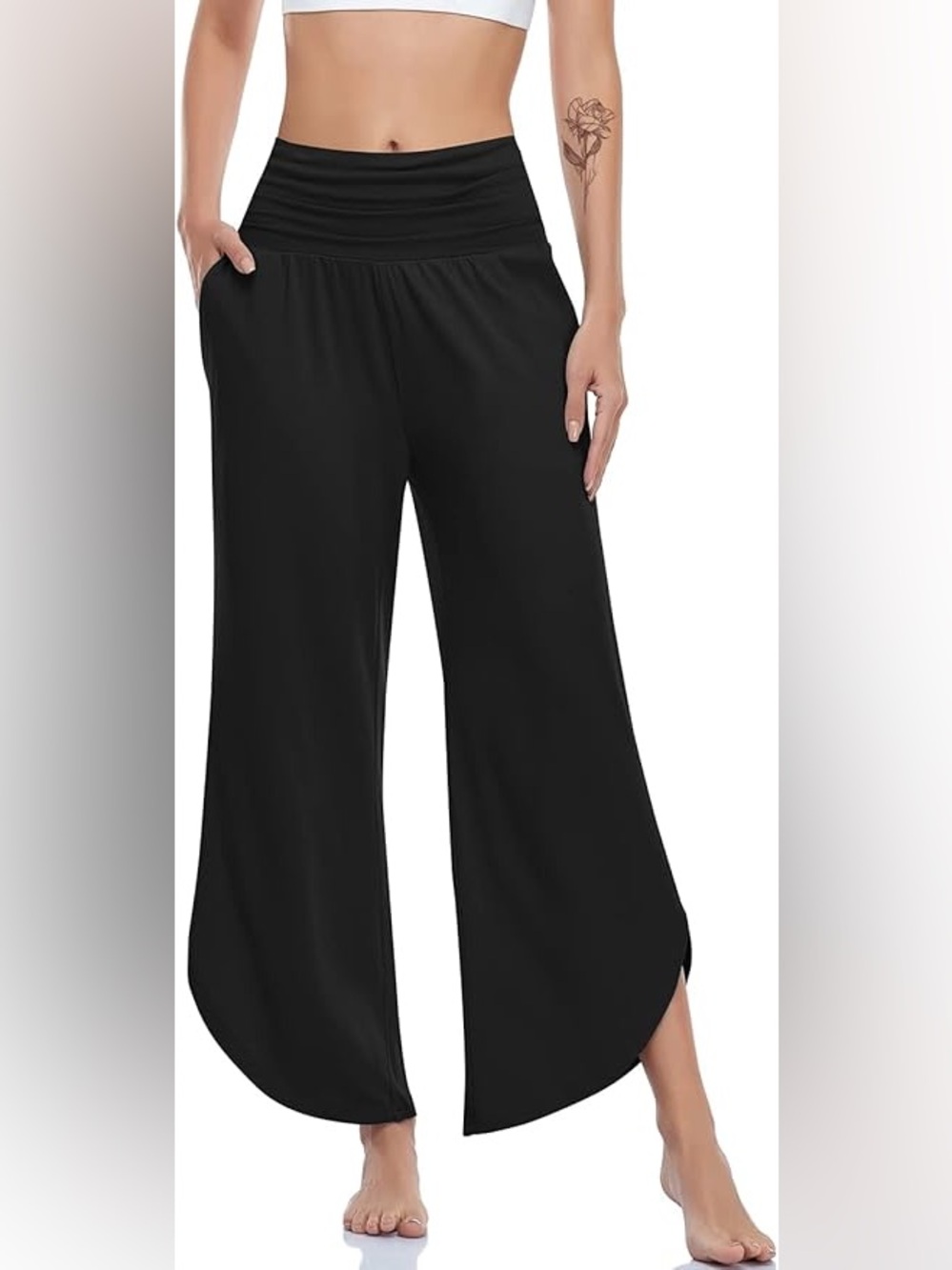 UEU BLUE Wide Leg Yoga Pants